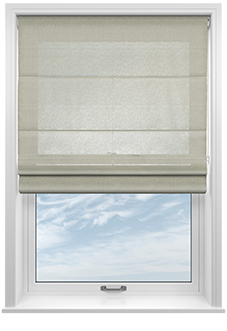 Pescara Voile, Oat - Twist&Fit Roman Blind